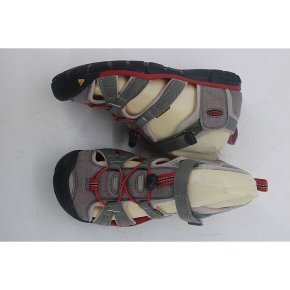 Keen Gray/red Sandals Size 4Y - Picture 2 of 11
